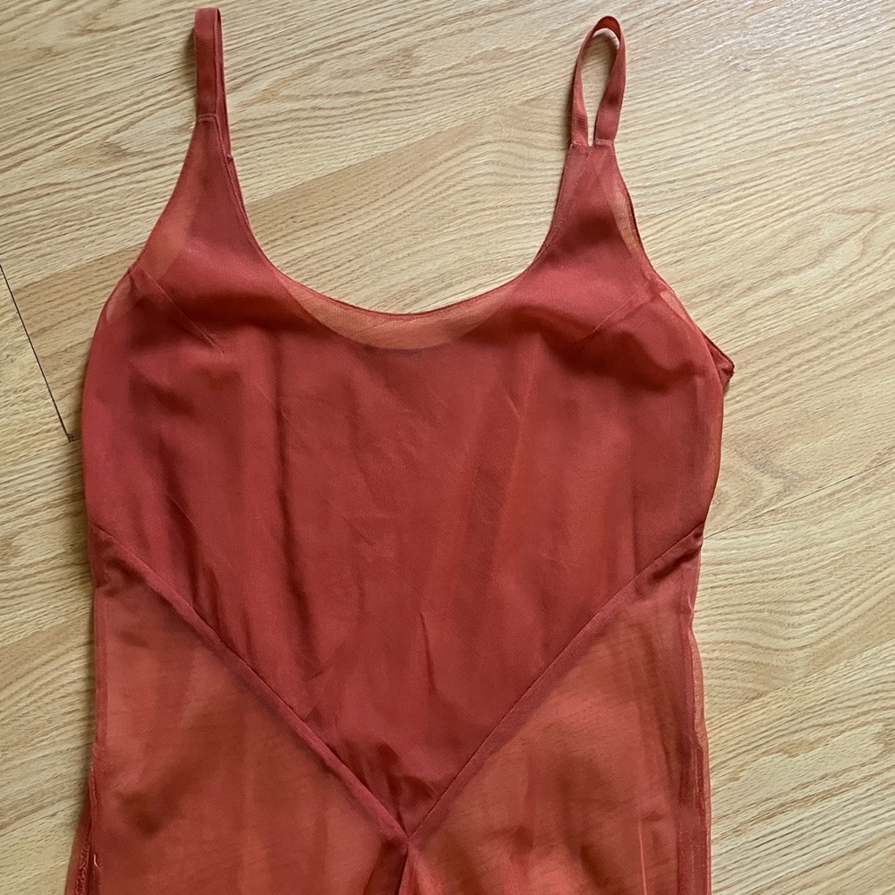 Chic Backless Rust Dress - Picture 2 of 6